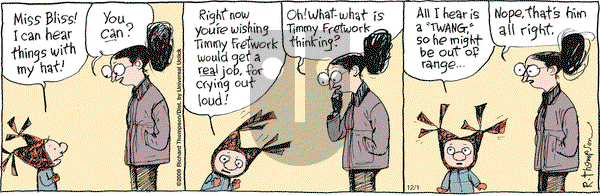 Cul de Sac on Tuesday December 1, 2009 Comic Strip