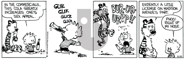 Calvin and Hobbes on Monday August 26, 1991 Comic Strip