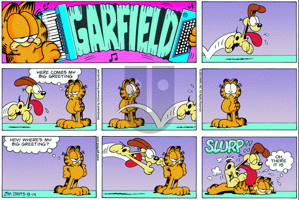 Garfield - Sunday September 14, 2003 Comic Strip