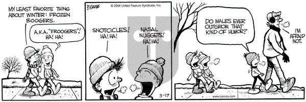 Grand Avenue on Wednesday March 17, 2004 Comic Strip