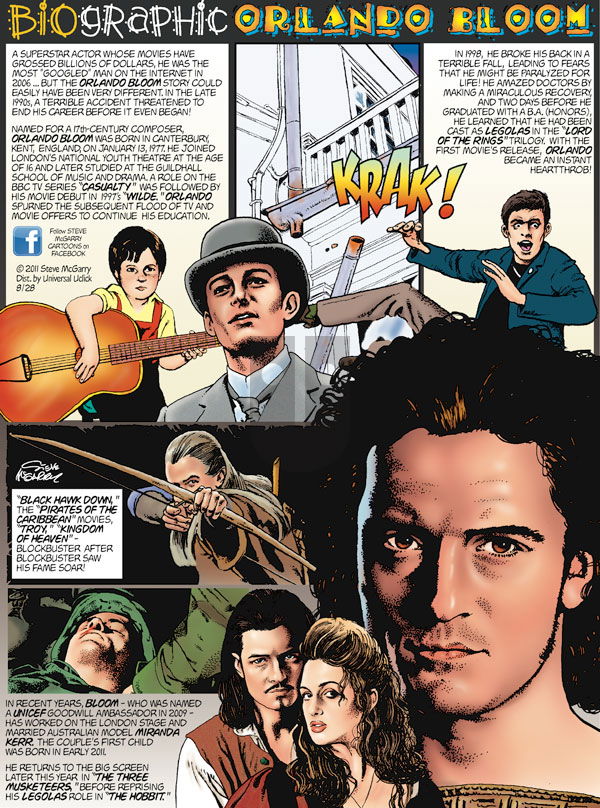 Biographic on Sunday August 28, 2011 Comic Strip