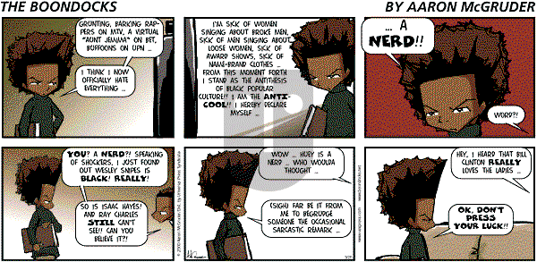The Boondocks on Sunday October 28, 2007 Comic Strip