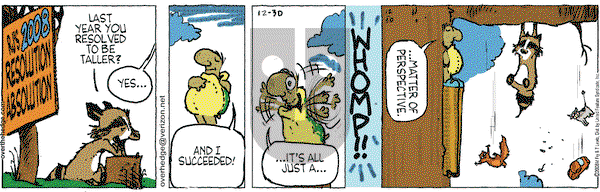 Over the Hedge on Tuesday December 30, 2008 Comic Strip