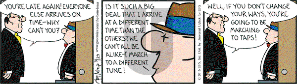 The Born Loser on Tuesday March 29, 2016 Comic Strip