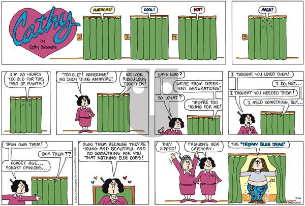 Cathy Classics on Sunday October 16, 2005 Comic Strip