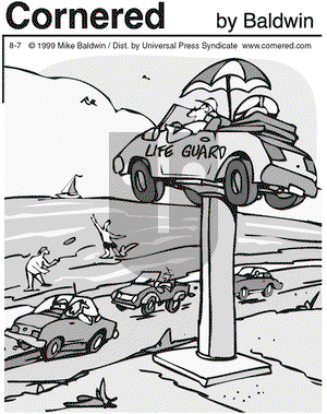 Cornered on Saturday August 7, 1999 Comic Strip