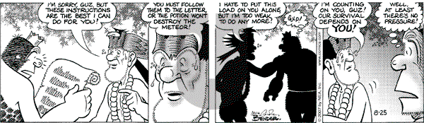Alley Oop on Saturday August 25, 2007 Comic Strip
