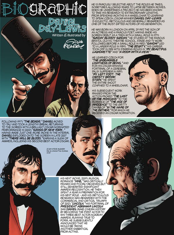 Biographic on Sunday February 23, 2014 Comic Strip