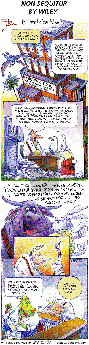 Non Sequitur on Sunday July 8, 2001 Comic Strip