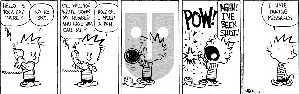 Calvin and Hobbes - Monday November 12, 1990 Comic Strip