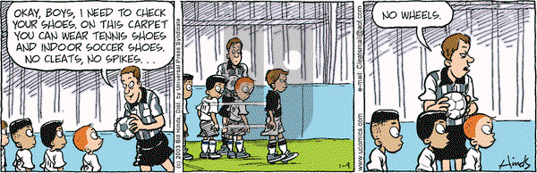 Cleats on Thursday January 9, 2003 Comic Strip