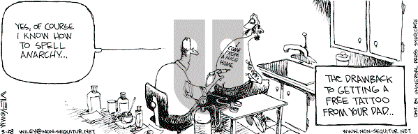 Non Sequitur on Tuesday March 28, 2000 Comic Strip