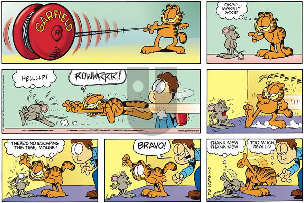 Garfield on Sunday April 5, 1998 Comic Strip