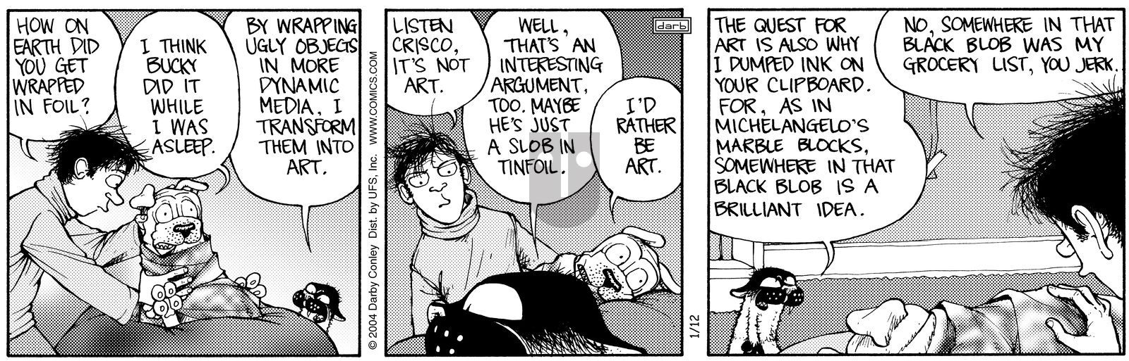 Get Fuzzy - Monday January 12, 2004 Comic Strip