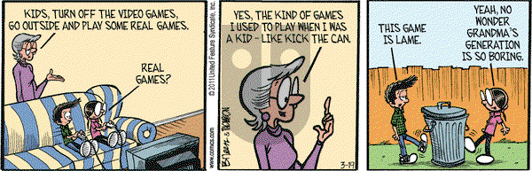 Grand Avenue on Saturday March 19, 2011 Comic Strip