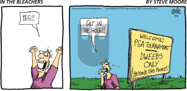 In the Bleachers on Sunday November 3, 2013 Comic Strip