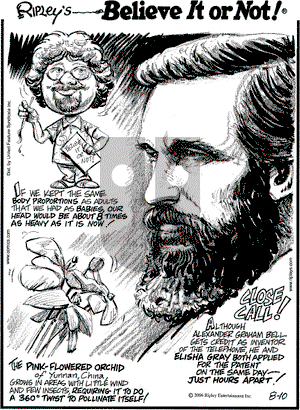 Ripley's Believe It or Not on Thursday August 10, 2006 Comic Strip