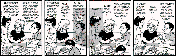 Doonesbury on Friday February 28, 1986 Comic Strip