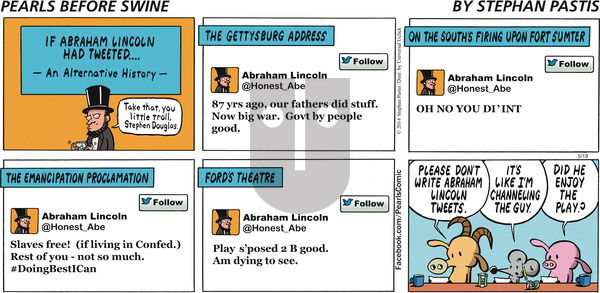 Pearls Before Swine on Sunday May 18, 2014 Comic Strip