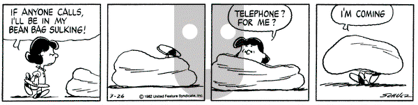 Peanuts on Friday March 26, 1982 Comic Strip