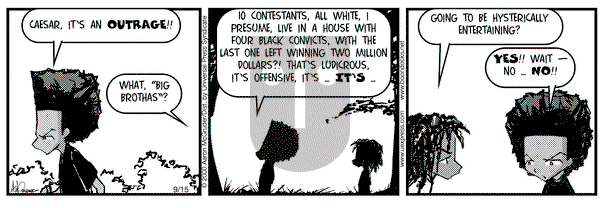 The Boondocks on Friday September 15, 2000 Comic Strip