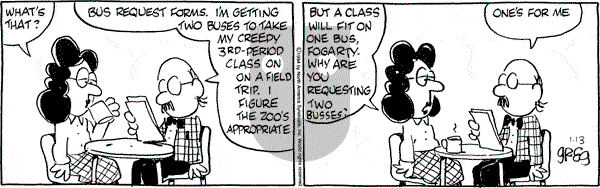 Luann on Thursday January 13, 1994 Comic Strip