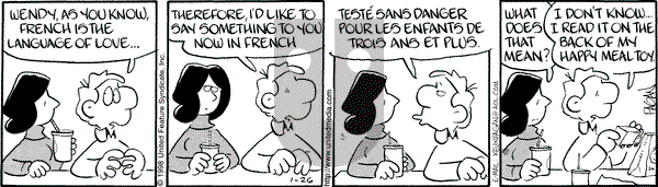 Drabble on Monday January 26, 1998 Comic Strip