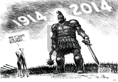 Pat Oliphant on Tuesday April 15, 2014 Comic Strip