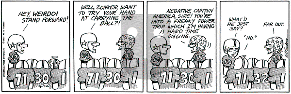 Doonesbury - Wednesday September 22, 1971 Comic Strip