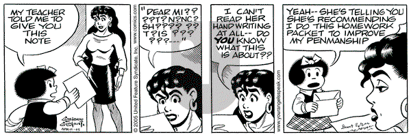 Nancy on Monday April 11, 2005 Comic Strip