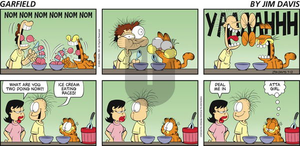 Garfield on Sunday July 12, 2020 Comic Strip