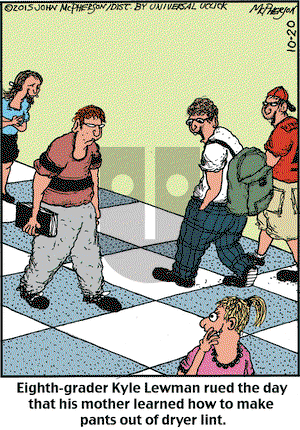 Close to Home on Tuesday October 20, 2015 Comic Strip