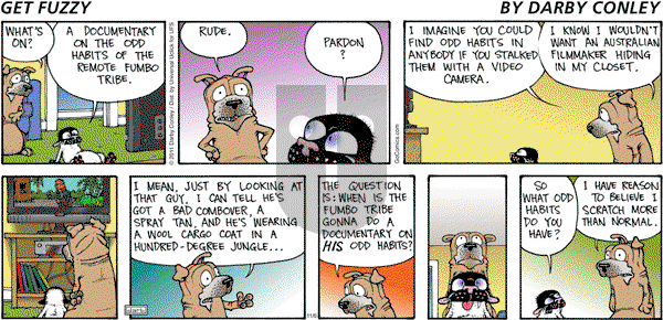 Get Fuzzy on Sunday November 6, 2011 Comic Strip
