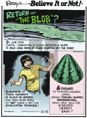 Ripley's Believe It or Not on Thursday October 15, 2009 Comic Strip