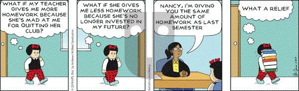 Nancy on Monday February 18, 2019 Comic Strip