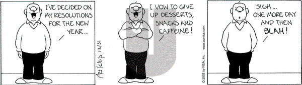 The Born Loser on Tuesday December 31, 2002 Comic Strip