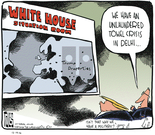 Tom Toles on Monday December 19, 2016 Comic Strip