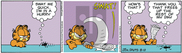 Garfield on Tuesday August 10, 2004 Comic Strip