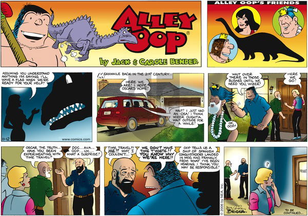 Alley Oop on Sunday November 12, 2006 Comic Strip