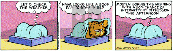 Garfield on Tuesday September 29, 1987 Comic Strip