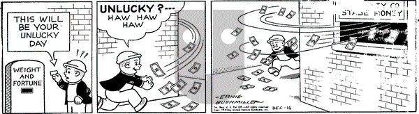 Nancy on Thursday December 16, 1971 Comic Strip
