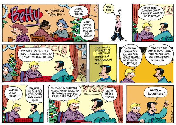 Betty on Sunday December 15, 1996 Comic Strip