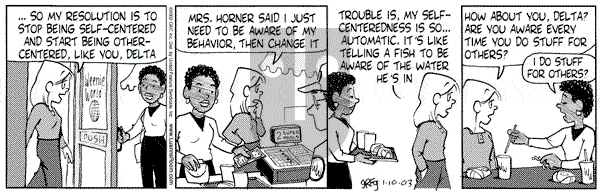 Luann on Friday January 10, 2003 Comic Strip