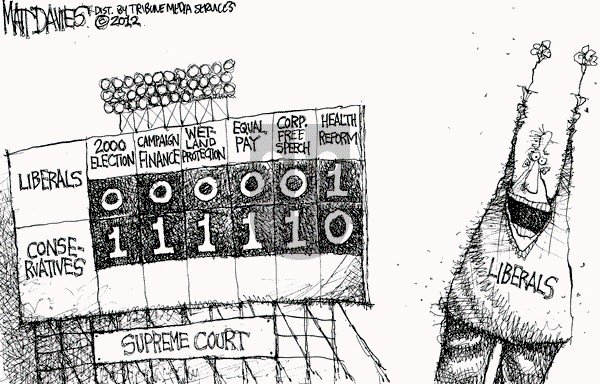 Matt Davies on Wednesday July 4, 2012 Comic Strip