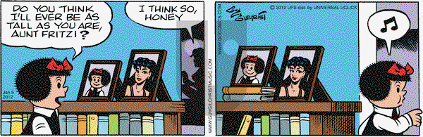 Nancy on Thursday January 5, 2012 Comic Strip