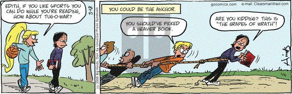 Cleats on Tuesday March 18, 2008 Comic Strip
