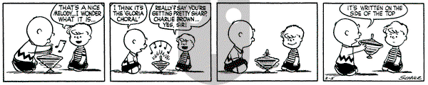 Peanuts on Friday February 5, 1954 Comic Strip