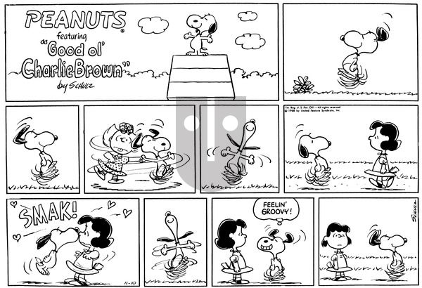 Peanuts on Sunday November 10, 1968 Comic Strip