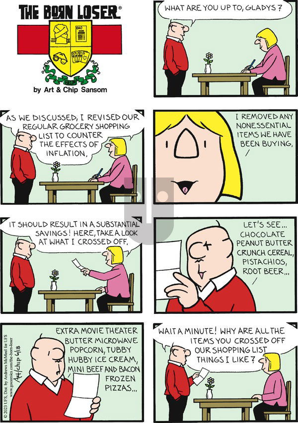The Born Loser on Sunday June 18, 2023 Comic Strip