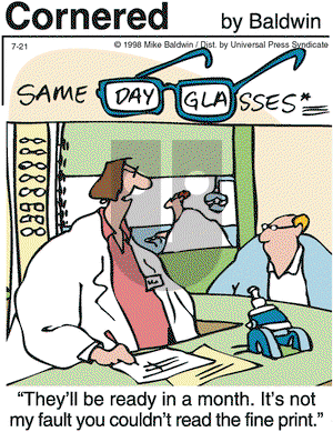 Cornered on Tuesday July 21, 1998 Comic Strip